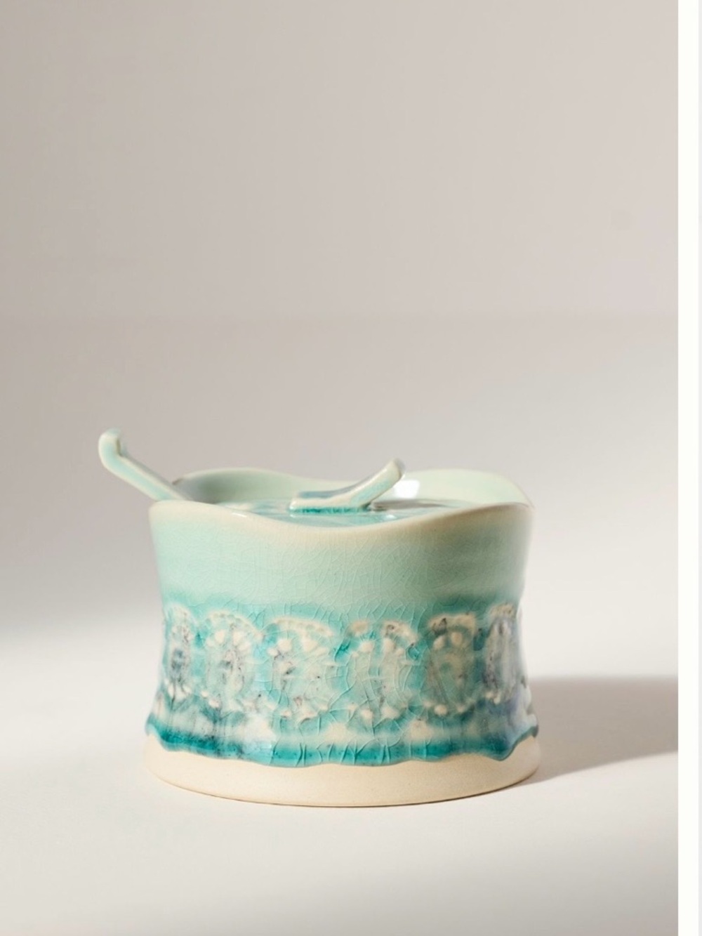 Anthropologie Old Havana Sugar Bowl In Mint